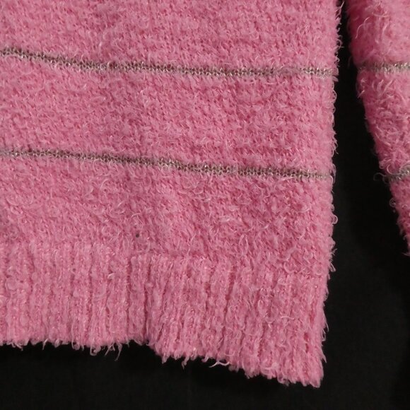GEORGE | 6x | Pink Eyelash Knit Striped Soft and Comfy Sweater - Picture 8 of 16